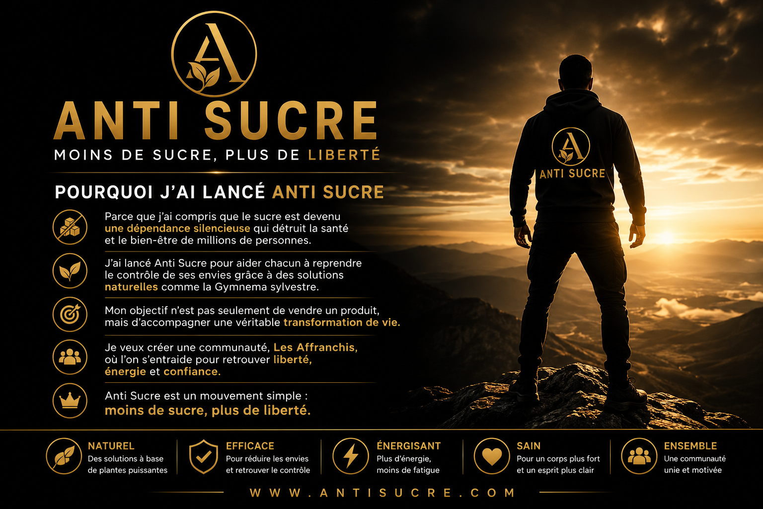 Pourquoi j'ai lancé Anti Sucre — La vision, la mission et la promesse d'un mouvement pour moins de sucre, plus de liberté.